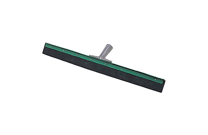 Unger Aquadozer Heavy Duty Floor Squeegee, 30 Inch Blade, Green/Black Rubber, Straight. Includes one 30 inch squeegee with a black and green rubber blade.