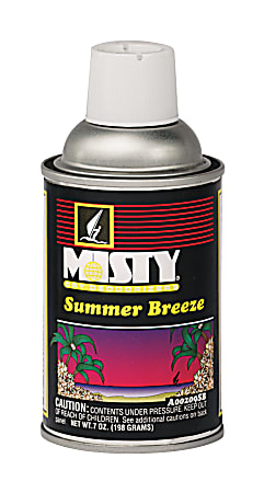 MISTY Summer Breeze Air Dispenser Refill, 7 Oz, Summer Breeze, Carton Of 12