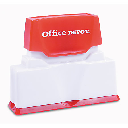 Office Depot® Brand Pre-Inked Stamp, 5/16" x 2 1/2" Impression