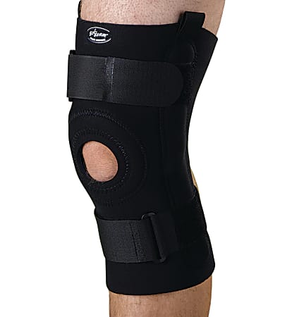CURAD® Neoprene U-Shaped Hinged Knee Supports, 4XL, 10 1/4" x 22 - 24"