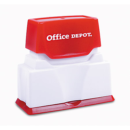 Office Depot® Brand Pre-Inked Stamp, 1/2" x 2" Impression