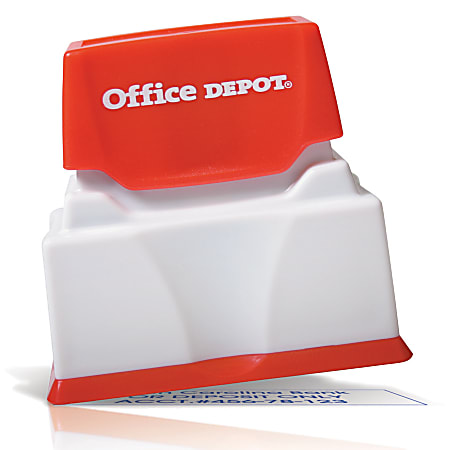 Office Depot® Brand Pre-Inked Stamp, 11/16" x 2" Impression