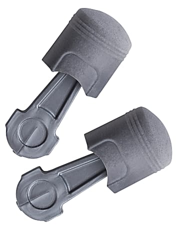 Pistonz™ Earplug, Polyurethane, Gray, Thumb-Grip, Uncorded