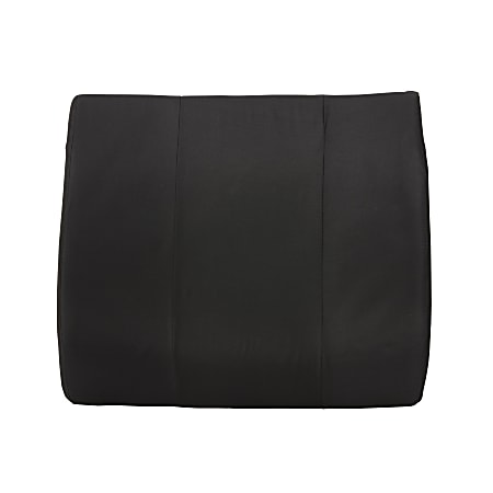 DMI® Contour Lumbar Back Support Cushion For Bucket Seats, 14"H x 13"W x 3"D, Black