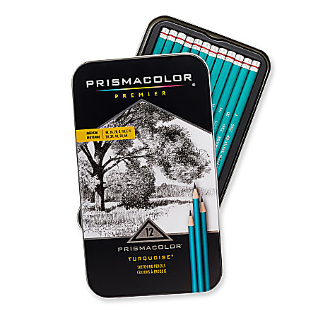 Prismacolor® Verithin Smear-Proof Colored Pencils, 2 mm, Metallic Silver  Lead, Metallic Silver Barrel, Dozen