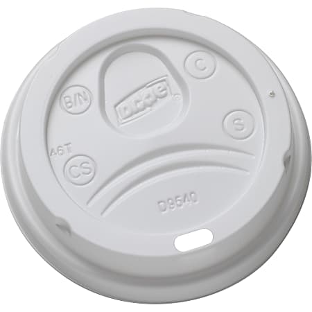 Dixie Medium-size Hot Cup Lids by GP Pro - Dome - White - 100/Pack - 10 / Carton
