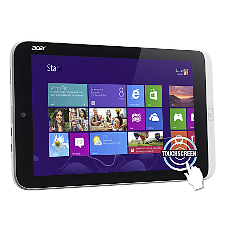 Acer® Iconia Tablet, 8.1" Screen, 2GB Memory, 32GB Storage, Windows® 8