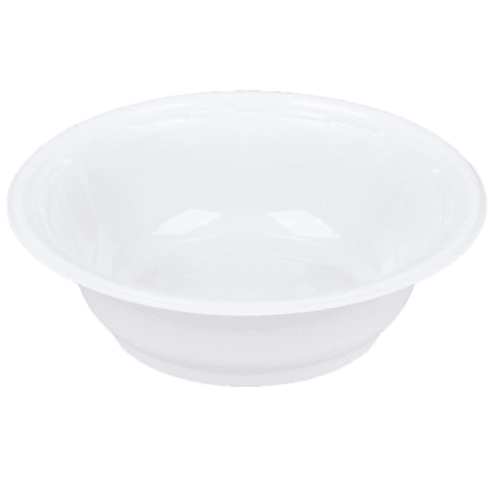 Dart Plastic Bowls, 10-12 Ounces, White, Round, 125/Pack, 8 Packs per Carton, Sold by the Carton