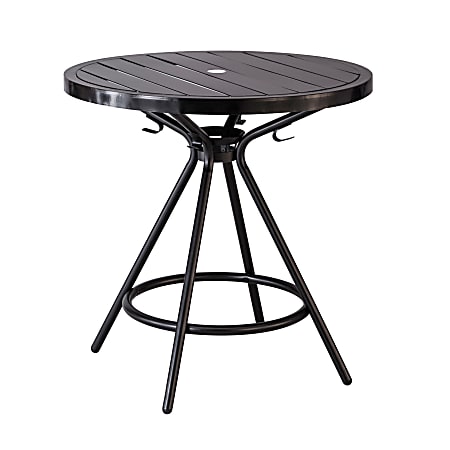 Safco CoGo™ Outdoor/Indoor Round Table, 36" Diameter, Black