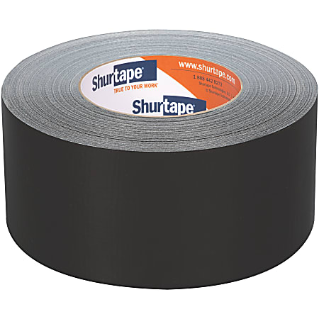 Shurtape PC 618C Performance Grade Colored Cloth Duct Tape, 2.83 in x 60 yd., Black
