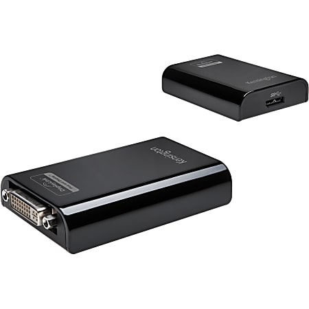 Kensington Universal Multi-Display Adapter - 1 Pack - 1 x DVI-I Female Video - 1 x Female USB - Black