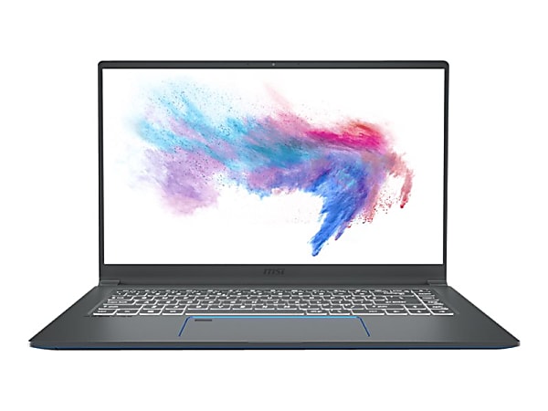 MSI Prestige 15 Laptop, 15.6" Screen, Intel® Core™ i7, 16GB Memory, 512GB Solid State Drive, Carbon Gray, Windows® 10 Home