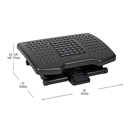 Mount-It 18 x 13 Ergonomic Foot Rest with Massaging Rollers