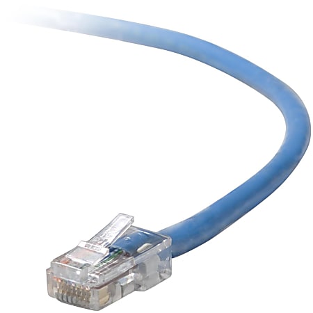 Belkin - Patch cable - RJ-45 (M) to RJ-45 (M) - 14 ft - CAT 5e - molded - blue