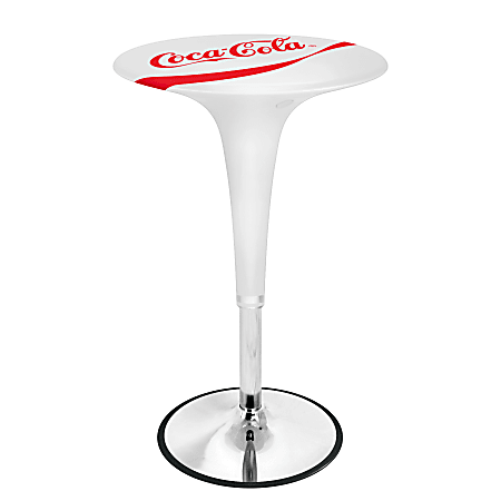 LumiSource Gelato Bar Table, 40"H x 1"W x 24"D, Coca-Cola