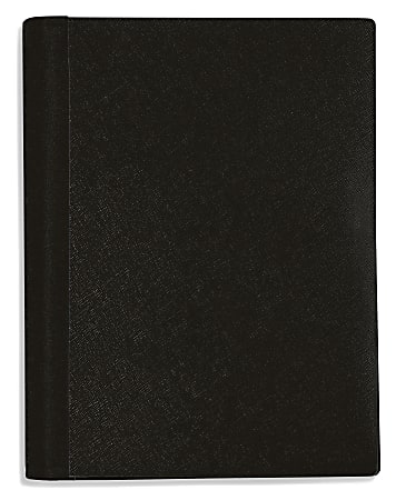Office Depot® Brand Stellar Notebook With Spine Cover, 6" x 9 1/2", 3 Subject, College Ruled, 120 Sheets, Black