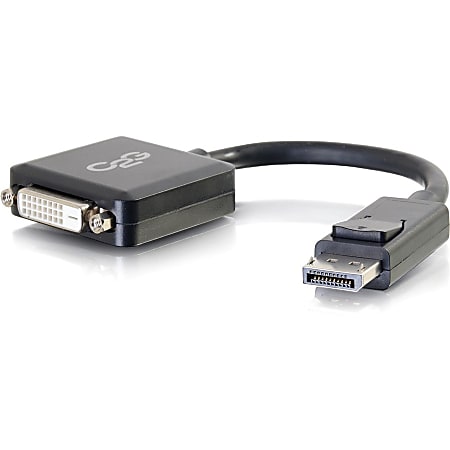 C2G 8in DisplayPort to DVI-D (Single-Link) Adapter Converter