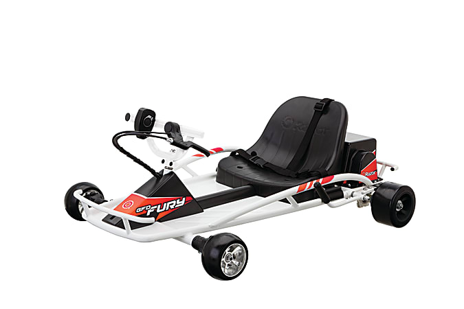 Razor Ground Force Drifter Fury, 15 5/8"H x 26 3/8"W x 38 1/4"D, Black/White