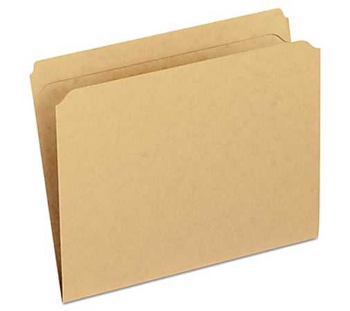 Pendaflex Recycled File Folder, Straight Cut, Letter, 100/Box, Kraft