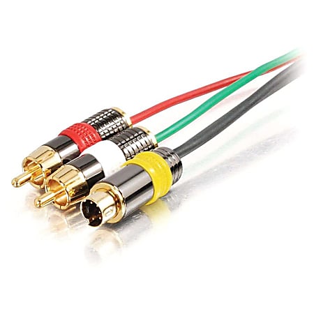 C2G 150ft Plenum-Rated S-Video + RCA Stereo Audio Cable