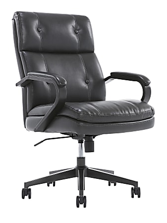 Serta® SitTrue™ Belterra Mid-Back Manager Chair, Black