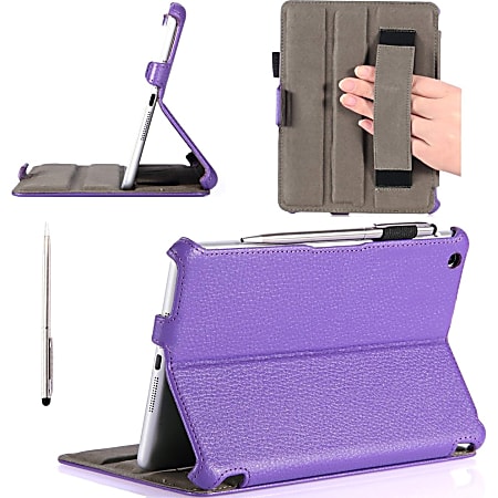 i-Blason MINI2-H-PURPLE Carrying Case (Book Fold) for iPad mini, iPad mini with Retina Display - Purple