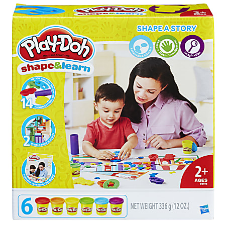 Play-Doh® Education Shape And Learn Shape A Story Set, Assorted Colors, Case Of 3 Sets