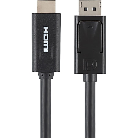 Belkin Video Cable Adapter - DisplayPort Male Digital Audio/Video, HDMI Male Digital Audio/Video - 6ft