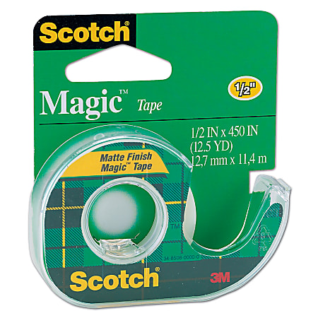 Scotch® Magic™ Tape In Dispenser, 1/2" x 450", Clear