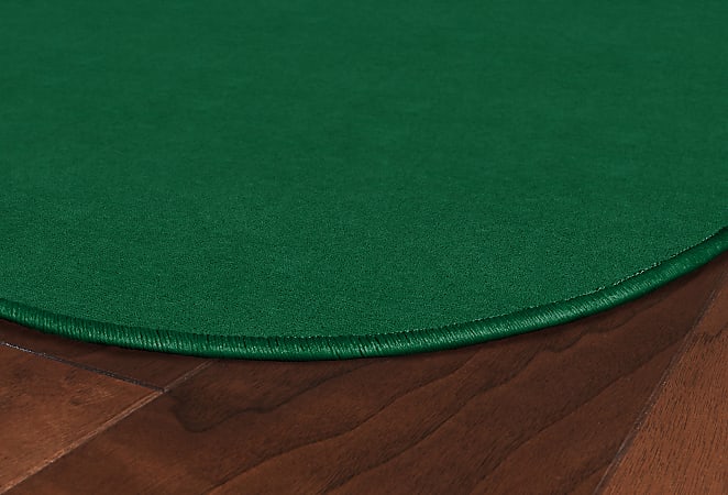 Flagship Carpets Americolors Rug, Oval, 7' 6" x 12', Clover Green