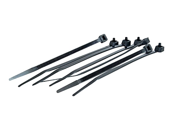 C2G 4in Cable Tie Multipack (100 pack) - Black - Cable tie - black - 4 in (pack of 100)