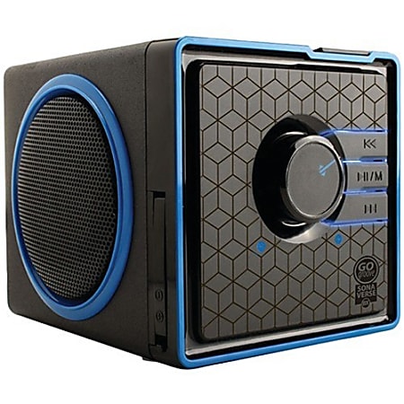 GOgroove SonaVERSE GGSVBX0110BKUS Portable Speaker System - 6 W RMS - Black - 80 Hz to 20 kHz - Battery Rechargeable - USB