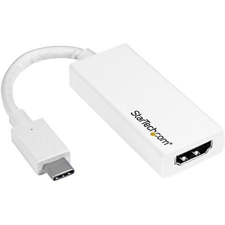 StarTech.com USB C to HDMI Adapter - White