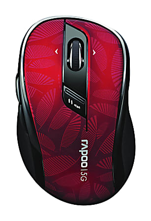 Rapoo 7100P Wireless Optical Mouse, Red, 1011-07C73-800