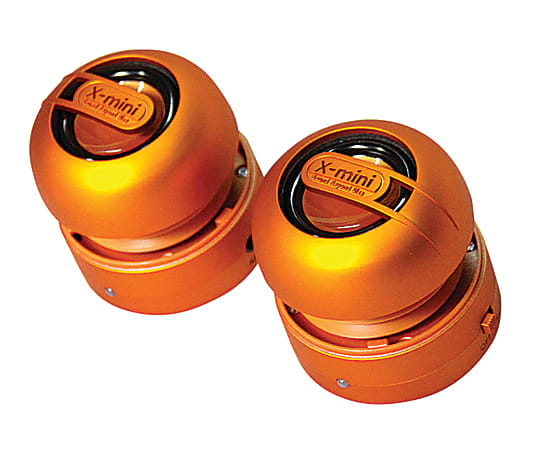 X-mini™ Max Capsule 2-Piece Stereo Speaker System, Orange