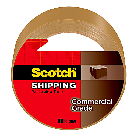 Scotch® Commercial Grade Packing Tape, 1 7/8" x 54.6 Yd., Tan