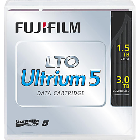 Fujifilm 16008054 LTO Ultrium 5 WORM Data Cartridge with Case - LTO-5 - WORM - 1.50 TB (Native) / 3 TB (Compressed) - 2775.59 ft Tape Length
