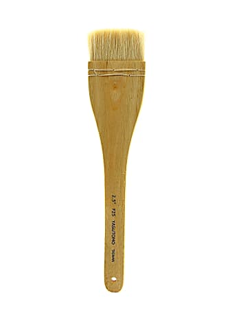 Yasutomo Student Hake Brush, 2 1/2", Flat, Sheep Hair, Tan