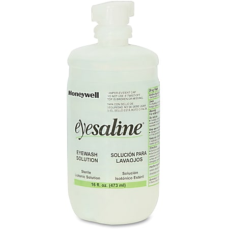 Sperian Eyesaline Eyewash Refill With Extended Flow Nozzle, 16 Oz