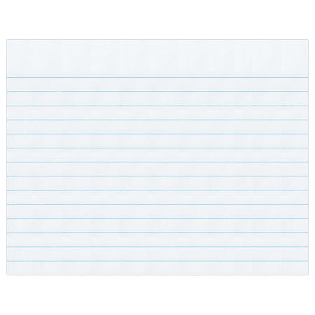Pacon® Ruled 16 Lb. Foolscap Paper, Wide Ruled, 1/2 Sheet, 8" x 6 1/4", Ream Of 500 Sheets