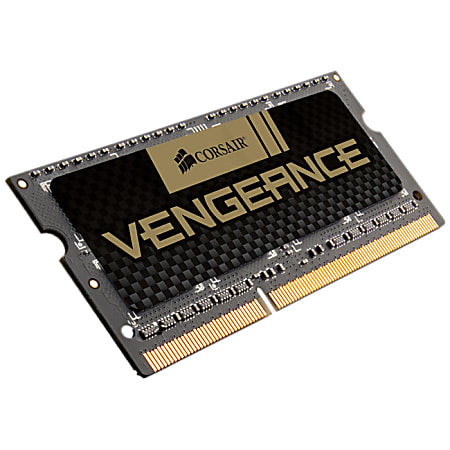 Corsair Vengeance 8GB DDR3 SDRAM Memory Module Kit - For Notebook - 8 GB (2 x 4GB) - DDR3-1600/PC3-12800 DDR3 SDRAM - 1600 MHz - CL9 - Non-ECC - Unbuffered - 204-pin - SoDIMM - Lifetime Warranty