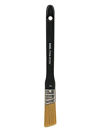 Liquitex Free-Style Large-Scale Paint Brush, 1", Angular Bristle, Synthetic, Black