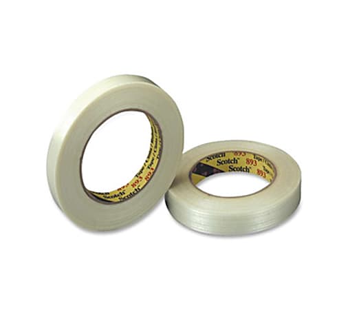 Scotch General Purpose Filament Tape - 1" Width x 60 Yd. Length - 3" Core - Glass Yarn Backing - 1 / Roll - Clear