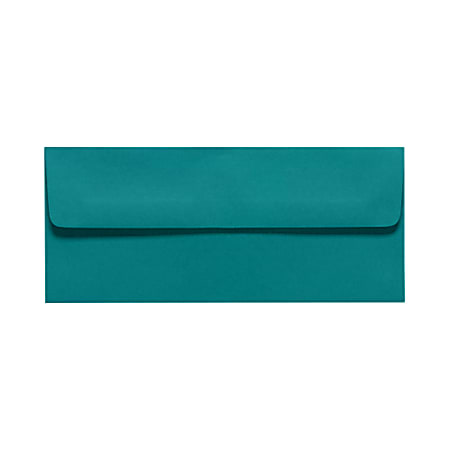 LUX #10 Envelopes, Peel & Press Closure, Teal, Pack Of 50