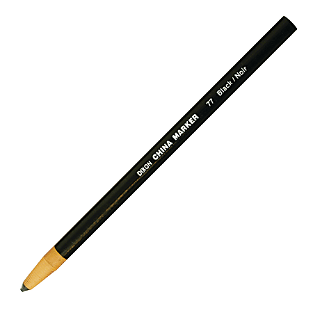 Dixon Phano Peel Off China Marker Black Grease Pencil