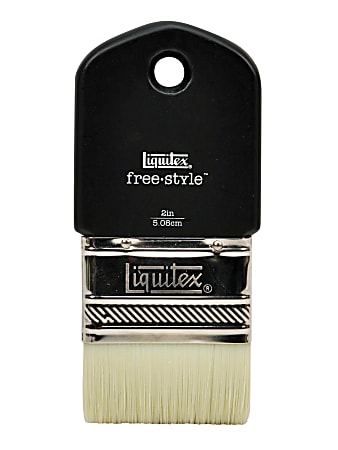Liquitex Free-Style Large-Scale Paint Brush, 2", Paddle-Cut, Synthetic, Black