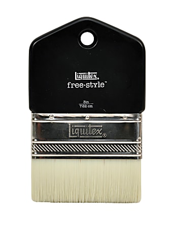 Liquitex Free Style Large Scale Paint Brush 3 Synthetic Paddle Cut Black -  Office Depot