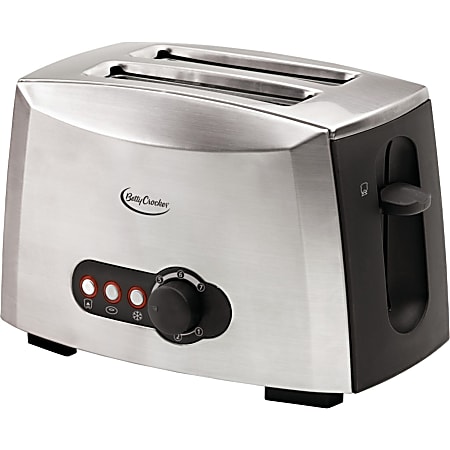 Betty Crocker™ 2-Slice Toaster, Brushed Stainless Steel