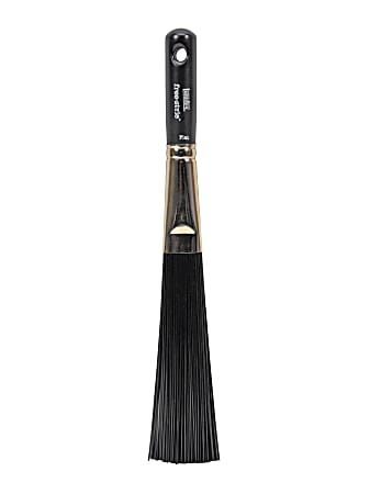 Liquitex Free-Style Large-Scale Paint Brush, Synthetic, Flat Splatter-Cut, Short Handle, Black