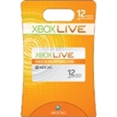 Microsoft Xbox LIVE 12 Month Gold Membership Card 